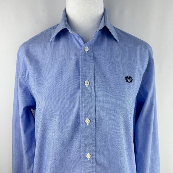 Lauren Ralph Lauren Preppy Blue Button-Up Shirt - Junior 18 / Women XS Small - Picture 2 of 11